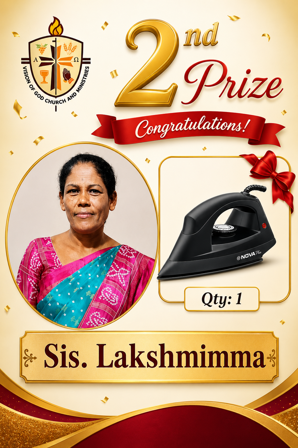 A Bible exam was conducted, and prizes were awarded.