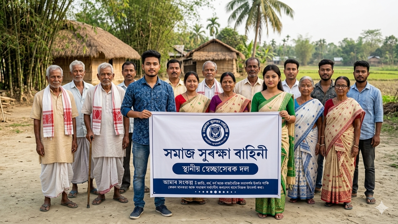স্থানীয় স্বেচ্ছাসেৱক দল গঠন।